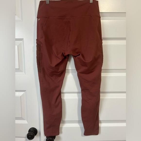 Fabletics PowerHold Leggings in Deep Burgundy/Rust - Picture 5 of 7